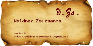 Waldner Zsuzsanna névjegykártya